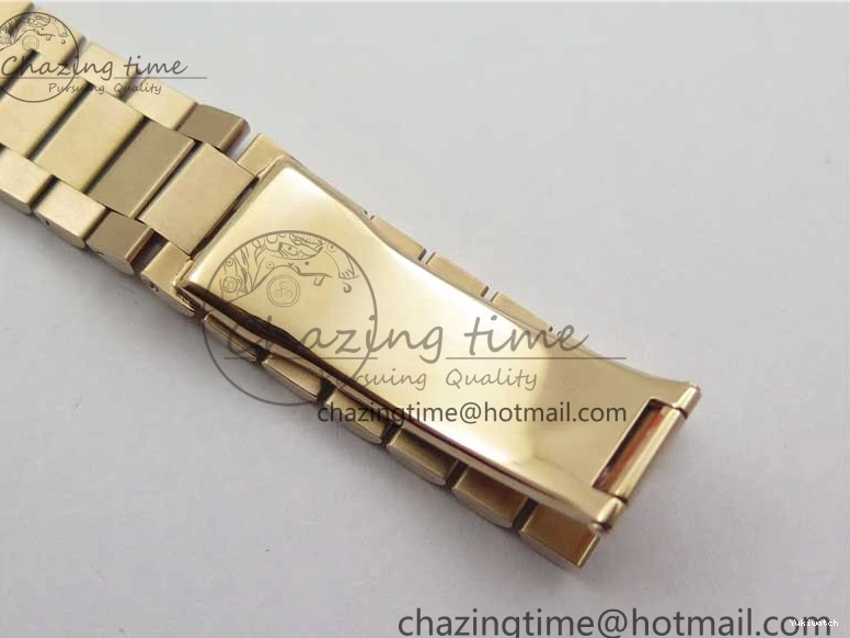 Bracelet Day-Date Dial Silver on Crystal RG A2836 Best Edition 128235 Marker Crystal BP President 36mm RG 0511